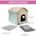 MARUNDA Heated Cat House - Indoor & Outdoor Kitty Shelter for Winter - Easy Assembly, Warm & Cozy (2 Step Finish) - Buy Online on GoSupps.com