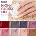 Gellen Gel Nail Polish Kit with UV Light - 8 Colors Set + 504pcs Coffin Nail Tips, Glue, Dryer, Base & Top Coat - Nail Art Manicure Set for Easter & Winter - Rose - Buy Online on GoSupps.com