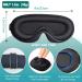3D Contoured Cup Eye Mask - 100% Light Block Sleep Mask for Men and Women - Adjustable Strap - Ideal for Sleeping, Yoga, and Travel - Buy Online on GoSupps.com