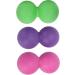 Verdant Touch Peanut Massage Ball - Silicone Yoga Training for Muscle Relaxation | Fitness Equipment in Purple Rose Red & Green - International Shipping Available - Buy Online on GoSupps.com