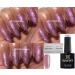 Bluesky Nail Gel Dusky Pink with Lilac and Silver Glitter Sparkle Polish Valentine Couture UV LED Soak Off 10ml