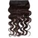 Clip in extensions real hair curly - remy real hair hair part 1 tress with 5 clips hair extension 55cm -100g ( #2 dark brown) 55 cm (100 g) #2 dark brown (corrugated)