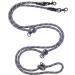 Floxic Premium Kleine Dog 3M Adjustable Leash | Stylish & Durable Touwline for Small & Medium Dogs - Gray & Orange 12mm - Buy Online on GoSupps.com