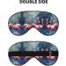 Many Flamingoes Painting Print Eye Mask - Soft Comfortable Light-Blocking Sleep Mask | Unisex Travel Essential - Buy Online on GoSupps.com