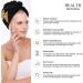 Cool Thunder Cheesy Pizza Microfiber Hair Towel Wrap for Women - Super Absorbent 10x26 Inch Hair Turban with Button - Buy Online on GoSupps.com