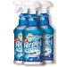 REPEL Glass & Surface Cleaner 32 fl. oz. - Cleans & Repels water spots and dirt on glass, mirror, tile and multi surface by UNELKO- Clean-X (3) 32 Fl Oz (Pack of 3)