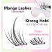 Self Adhesive Eyelashes - 120pcs Manga Lash Clusters | Reusable Anime Lashes 9-12mm DIY at Home - Buy Online on GoSupps.com