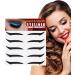 Stick On Glitter Eyeliner | Instant -Adhesive Eyeliner Stencil Sparkle 5 Pairs Sticker Eyeliner Tool Makeup Eyeliner Stickers Winged Eyeliner Stencil for Eye Makeup Tool Fulenyi Black (Five Pairs) - Buy Online on GoSupps.com