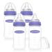Lansinoh baby bottle set - baby bottle (plastic) with NaturalWave teat size M 240 ml 4 pieces