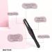 Black Steel Straight Tip Tweezers - Precision Hair Removal Tool | 1 Pc - Buy Online on GoSupps.com