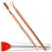 FANDAMEI UV Gel Nail Polish Remover Kit Cuticle Pusher Double End & Gel Polish Scraper for Gel Nails Dual Head Nail Scraper Cuticle Peeler Scraper for Nail Cleaner Manicure Pedicure Rose Gold