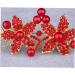 Wedding Hair Accessories Clips RoMaletic Crystal Pearl flower Bridal hairpin tiara crown bridal hair Jewelry Pins red hair - Buy Online on GoSupps.com