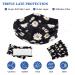 3 Ply 50 Pcs Individually Wrapped Disposable Earloop Face Masks - Adult Black/White - Buy Online on GoSupps.com