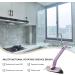 Rotating Tile Brush HeavyDuty Shower Scrubber Brush Scrubbing Cleaning Grout Brush Heavy Duty Stiff Bristle Scrubber Adjustable V Shaped Cleaning Brush for Tiles Mirrors Purple - Buy Online on GoSupps.com