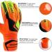 Obbsen Goalkeeper Gloves with Fingersave | Extra Strong Grip Football Gloves | Sizes 5-7 Kids & 8-10 Adults | Classic Orange - Buy Online on GoSupps.com