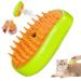 Steamy Cat Brush 3 In1 Cat Steam Brush Pet Hair Cleaner Brush Self Cleaning Steam Brush Cat Steamer Brush Massage Cat Hair Brush for Removing Tangled Loosse Hair for Home Office School Height blue