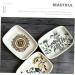 Amosfun 4pcs Ceramic Hand-painted Soap Dish Ceramic Soap Dish Soap Holder Soap Stand Flower Soap Dish Bathroom Soap Dish Soap Dishes for Bathroom European Style Soap Box Container Ceramics - Buy Online on GoSupps.com