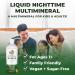 Pineapple Nighttime Liquid Multimineral Supplement | Sugar Free Sleep Support | Magnesium, Calcium, MSM | Vegan & Gluten Free | 32 Servings - Buy Online on GoSupps.com
