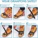 Henoty 19-Spikes Ice Cleats for Hiking Boots - Snow Grips for Women, Men, and Kids | Safe Traction for Hiking, Fishing, Climbing, and Mountaineering - Buy Online on GoSupps.com