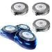 HQ8 Replacement Heads for Philips Norelco Aquatec Shavers, HQ8 Blades Compatible with Philips Norelco Aquatec HQ8 Series Shaver, New Upgraded 8 Series 3-Pack