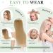 Elailite Secret Wire on Hair Extensions Real Human Hair Invisible One Piece Hair Extension Headband Straight - #24 Natural Blonde - 16 Inch (60 g) - Buy Online on GoSupps.com