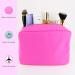 DANCOUR Large Pink Makeup Bag & Toiletry Organizer for Women - Nylon Cosmetic Pouch, Travel-Friendly, Preppy Style - Hot Pink Makeup Storage for Girls - Buy Online on GoSupps.com