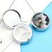 Portable Round Pill Box with Dog Print - 3 Compartment Travel Pill Organizer for Purse & Pocket - Buy Online on GoSupps.com