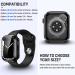 Goton Waterproof 2-in-1 Case for Apple Watch Series 8 & 7 - 45mm Screen Protector - 360 Protective Glass Cover - Black - Buy Online on GoSupps.com