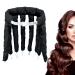 WUBAYI Soft No Heat Hair Curlers for Overnight - Hair rollers with satin bag(black)