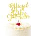 Arthsdite Official 12 Pre-teen Cake Topper Happy 12th Birthday Cake Decorations Cheers to 12 Year Old Birthday Party Decoration Supply - Gold Glitter