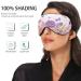 Purple Butterfly Floral Sleep Mask - Light Blocking Eye Mask for Sleep Adjustable Strap Soft & Lightweight for Travel & Naps - Ideal for Men & Women - Buy Online on GoSupps.com