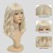Ariqutba Blonde Wig 14 Inch Synthetic Shoulder Length Bob Wig with Bangs for Daily & Party Use - Buy Online on GoSupps.com