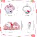 Cute Cartoon Kawaii Hair Accessories Set for Women and Girls - 4pcs Headbands, Hair Clips and Ties - Coral Hair Band Collection - Buy Online on GoSupps.com