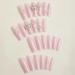 Buy BABALAL Square Press on Nails - Long Pink Glue on 3D Butterfly Flower Charm Acrylic Nails - 24Pcs Glitter Squoval Manicure for Women & Girls - Buy Online on GoSupps.com