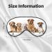 Soft Blackout Sleep Mask for Better Sleep | Reusable Eye Masks for Travel | Pomeranian Pattern Gift for Him & Her - Buy Online on GoSupps.com