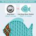LDER Cat Slow Feeder 2 Pack Fish-Shaped Lick Mat for Cats & Dogs - Anxiety Relief & Puzzle Feeder Bowl - Fun Alternative to Traditional Bowls - Buy Online on GoSupps.com