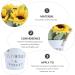 Yardenfun 1pc Simulated Sunflower Artificial Plants Metal Vases for Flowers Realistic Bonsai Adornment Display - Buy Online on GoSupps.com