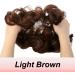 JJstar Messy Hair Bun Scrunchie for Women - Curly Wavy Chignon in Light Brown - Buy Online on GoSupps.com