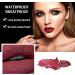 Velvet Dark Red Long Lasting Lipstick - Waterproof, High Coverage Lip Color for Women - Buy Online on GoSupps.com