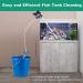 FREESEA 5-in-1 Fish Tank Gravel Cleaner with Algae Scraper - Aquarium Siphon Vacuum for Quick Water Change and Sand Cleaning - Buy Online on GoSupps.com