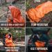 Waterproof Emergency Sleeping Bag 6-Pack | Lightweight Thermal Blanket for Camping & Hiking | Outdoor Survival Gear - Buy Online on GoSupps.com