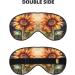 Sleep Mask Eye for Men & Women - Soft Blackout Eye Masks for Better Sleep Travel & Camping - Sunflower Pattern Gift - Buy Online on GoSupps.com