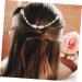 Ipetboom Hair Decorative Comb 1pc Hair Comb Wedding Bride Decorate Alloy Blush Bridal Hair Clip - Buy Online on GoSupps.com