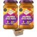 Pataks Paste Jars | Tikka Madras Bhuna Korma Garam Balti Kashmiri Vindaloo Tandoori & More | Grocery king (Jalfrezi Spice Paste 2x283g)