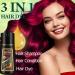 Dark Red Wine 3 in 1 Hair Dye Shampoo for Gray Hair - Herbal Instant Red Color Ammonia & Paraben Free Long Lasting - 500ml - Buy Online on GoSupps.com