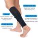 360 RELIEF Compression Calf Sleeves for Fitness Sports - Large Black | Shin Splints, Muscle Cramps Relief | Running, Jogging, Marathon Hiking - 1 Pair with Mesh Laundry Bag - Buy Online on GoSupps.com