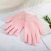 Buy Pink Bath Gloves for Shower - Deep Cleaning Body Scrubber with Hanging Loop | Perfect Bathing Accessories for All Skin Types - Buy Online on GoSupps.com