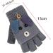 Toddler Kids Puppy Flip Top Half Finger Gloves | 3-8 Yrs | Puppy/Grey - Buy Online on GoSupps.com