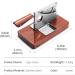 Desktop Cigar Scissors Knife-Shaped Sharp Cutter Stainless Steel Rosewood Base Can Cut 25mm Cigars Birthday Gift for Men - Buy Online on GoSupps.com