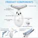 7 Color Anti Wrinkles Face Massager | Anti-Aging Facial Neck Eye Device for Women & Men - White - Buy Online on GoSupps.com